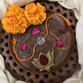 Vriksham Rakshabandhan Sliver Plated Jay Shree Ram Rakhi-RB209